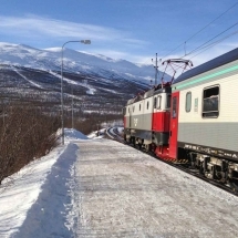 Nigh train from Stockholm to Kiruna