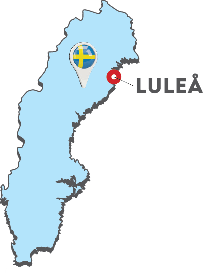 Lulea-Map lulea travel map