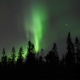 Northern lights snowmobiling