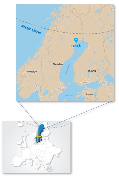 luleå route map Luleå travel
