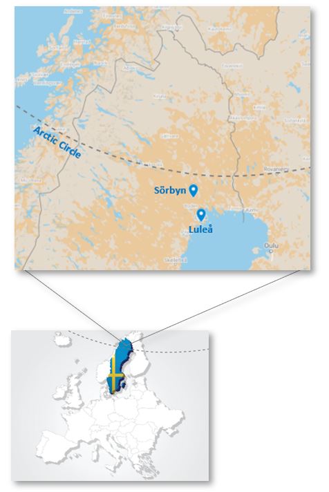Luleå and Sörbyn - Route Map