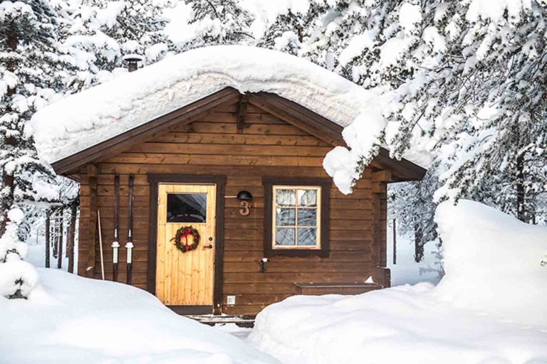 Icehotel Wilderness Cabin winter holiday sweden