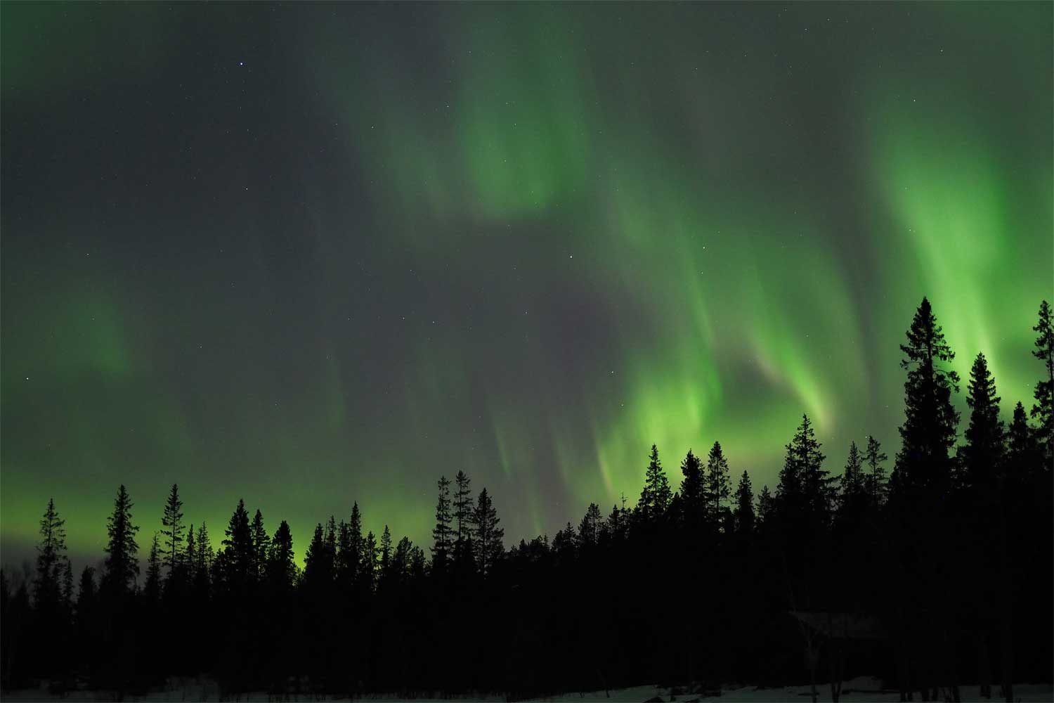 Northern Lights Snowmobile