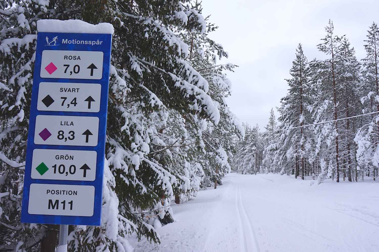 Cross Country Ski Lulea Swedish Lapland Winter Holiday