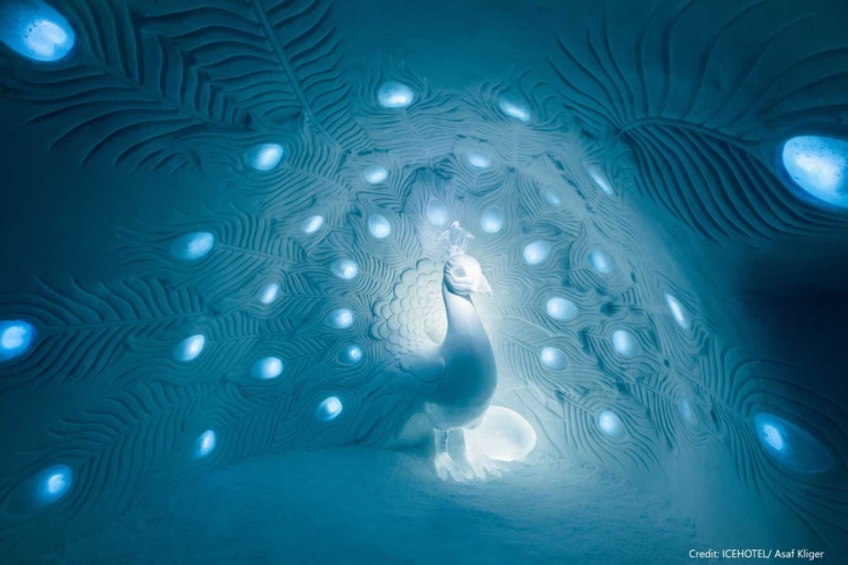Icehotel-credit-Asaf-Kliger Stockholm to Kiruna by Train, Lapland Aurora Adventure