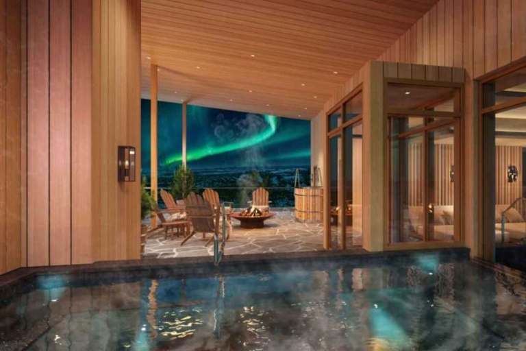 Elite-spa-top-aurora-kiruna-snow-festival, Christmas Swedish Lapland