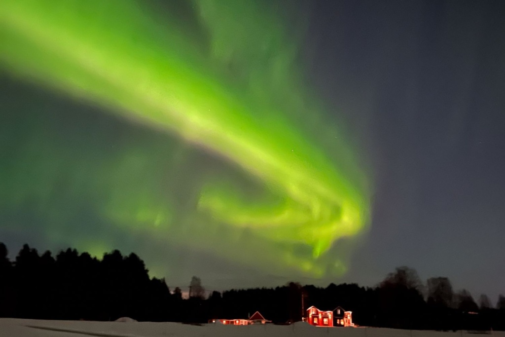 Lulea and Santa Claus Village Northern Lights